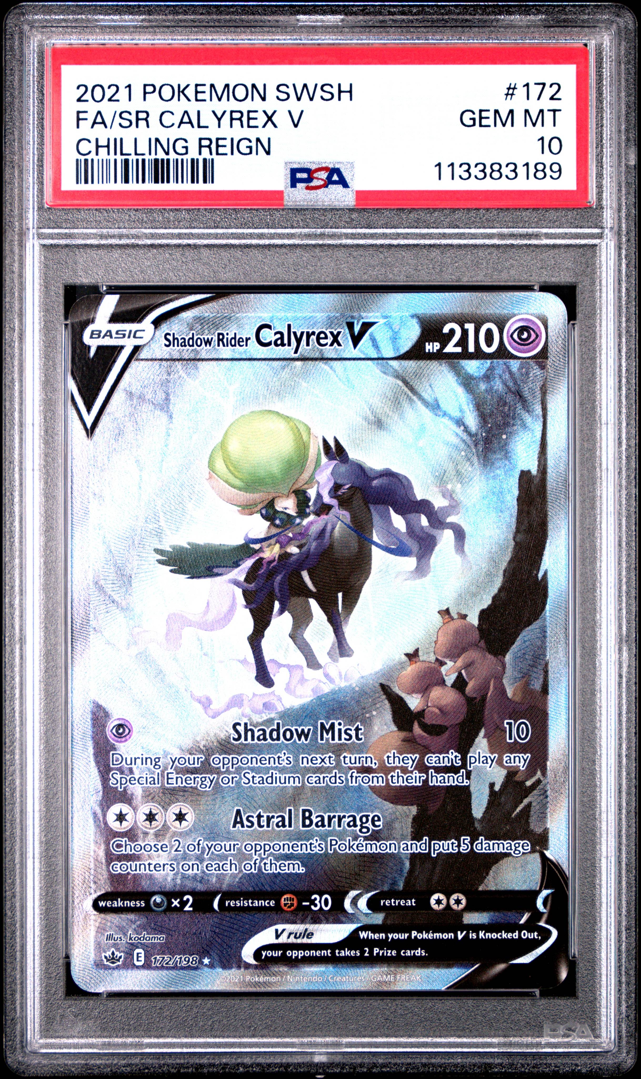 Shadow Rider Calyrex V - PSA 10 - Graded Card