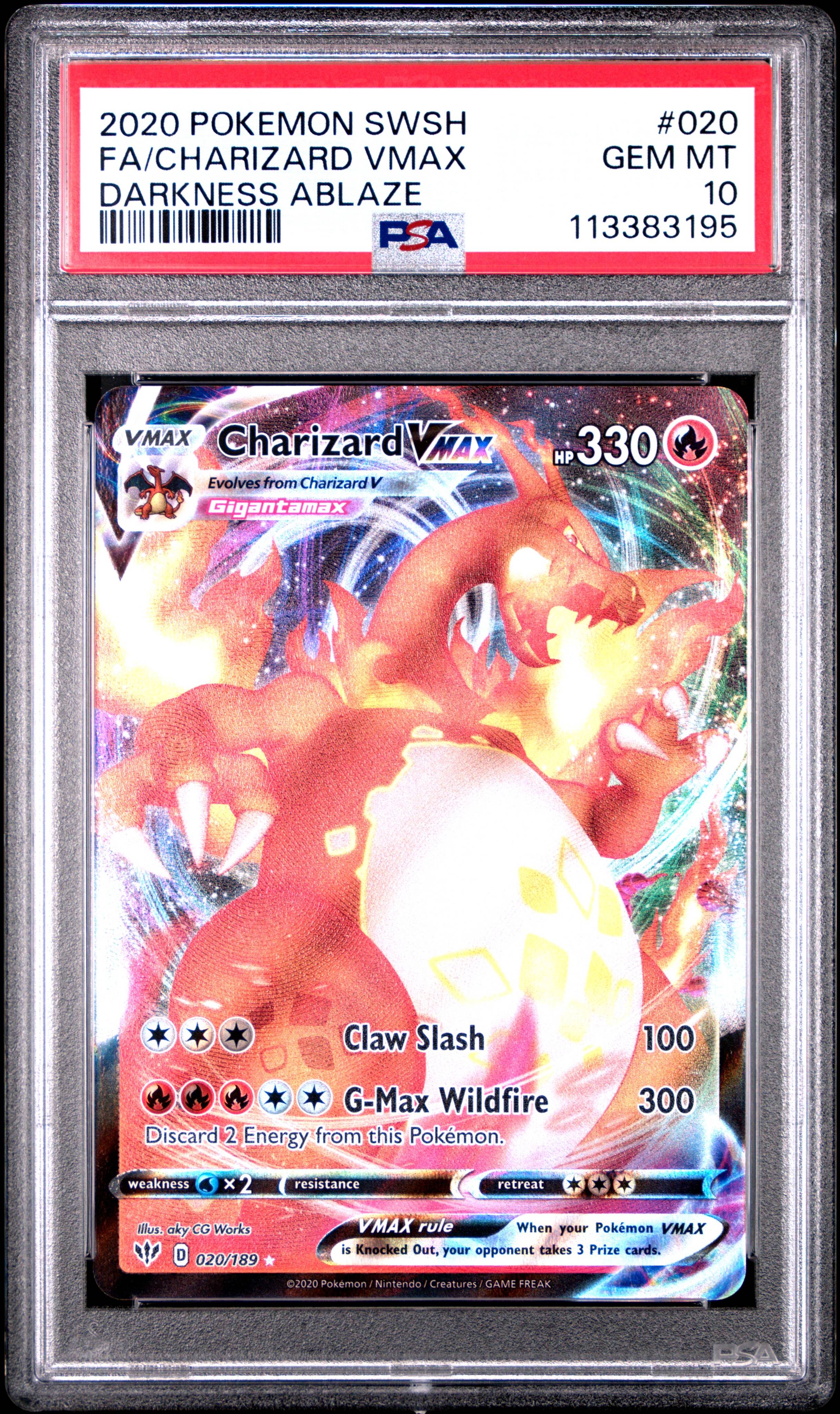 Charizard VMAX - PSA 10 - Graded Card