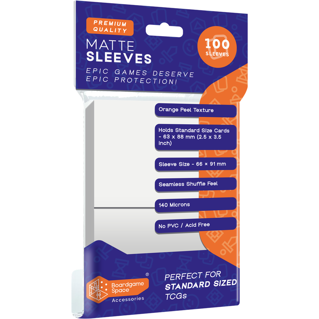 BGS Matte Sleeves (66×91mm) White