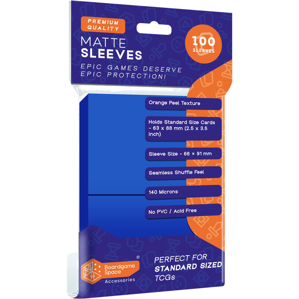 BGS Matte Sleeves (66×91mm) Blue