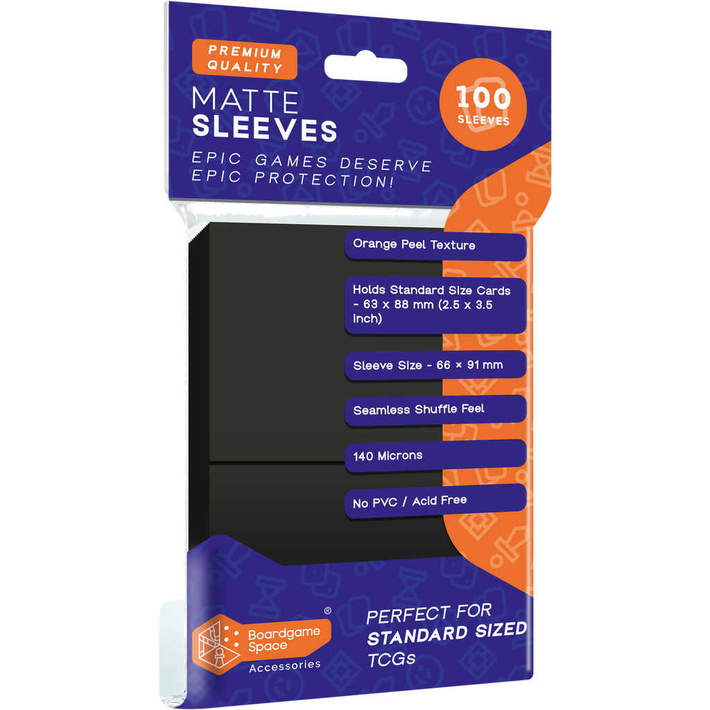 BGS Matte Sleeves (66×91mm) Black