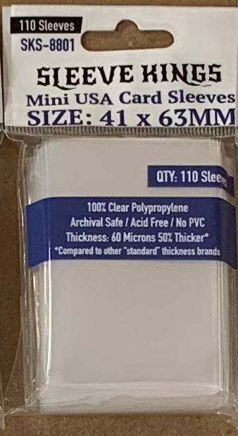 Mini American Card Sleeves (41x63mm)