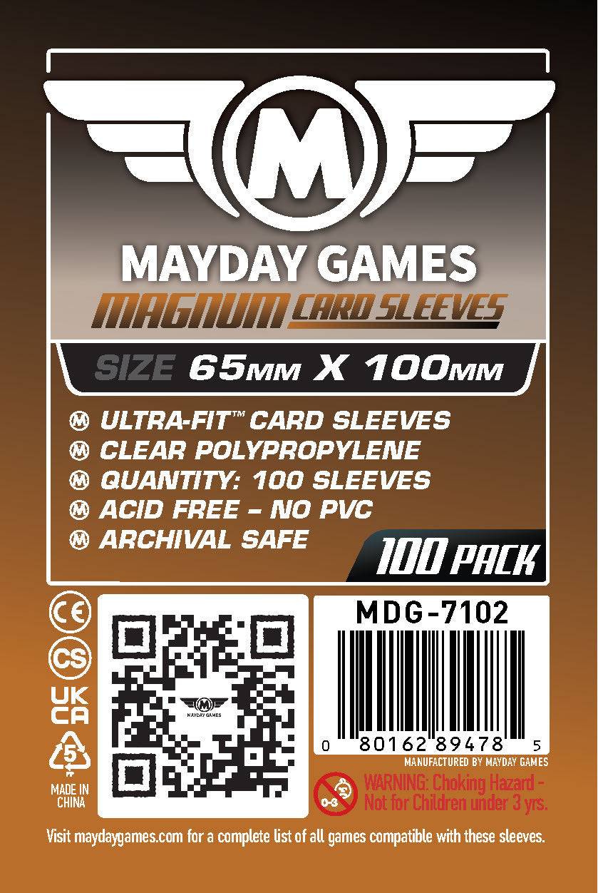 "7 Wonders" Compatible Game Card Sleeves Magnum Ultra-Fit (65x100mm)