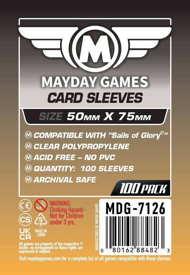 "Sails of Glory" Compatible Card Sleeves (50x75mm)