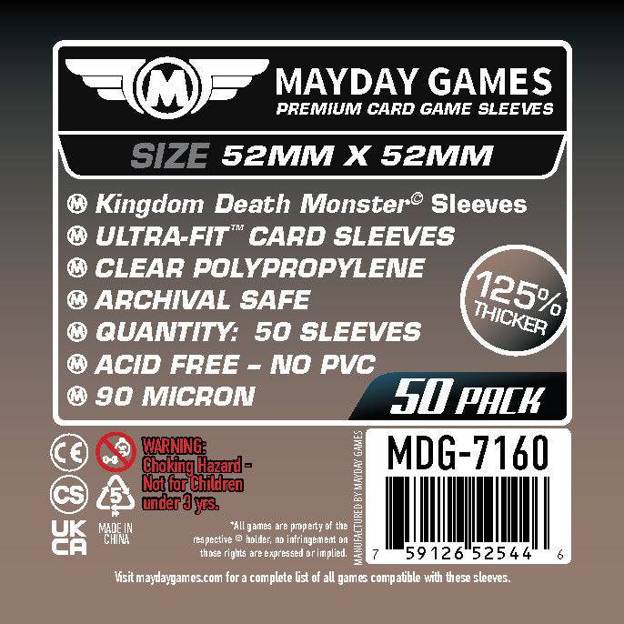 "Kingdom Death Monster" Compatible Card Sleeves (52x52mm)