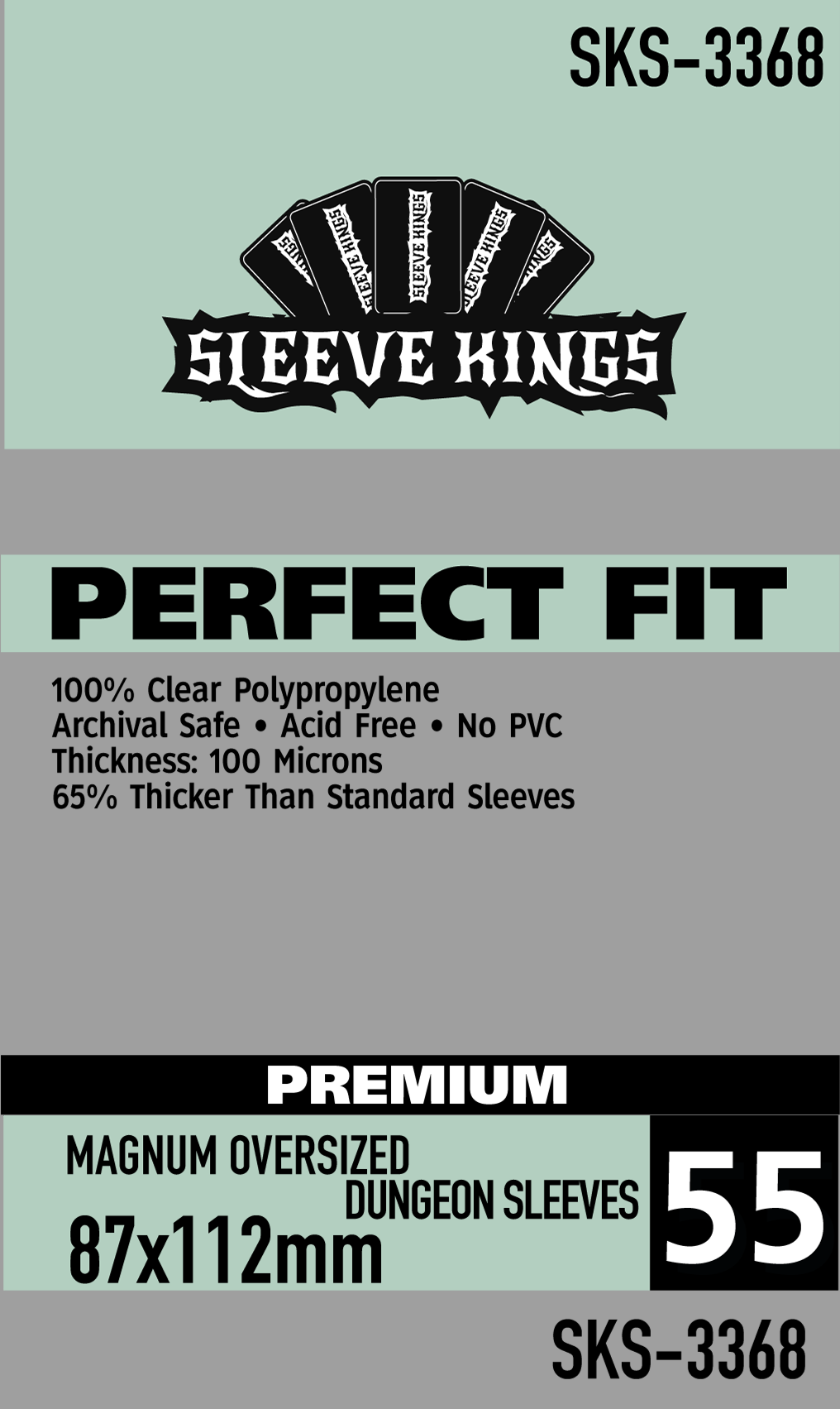 "Munchkin Dungeon" Compatible Sleeves Magnum Oversized (87x112mm)