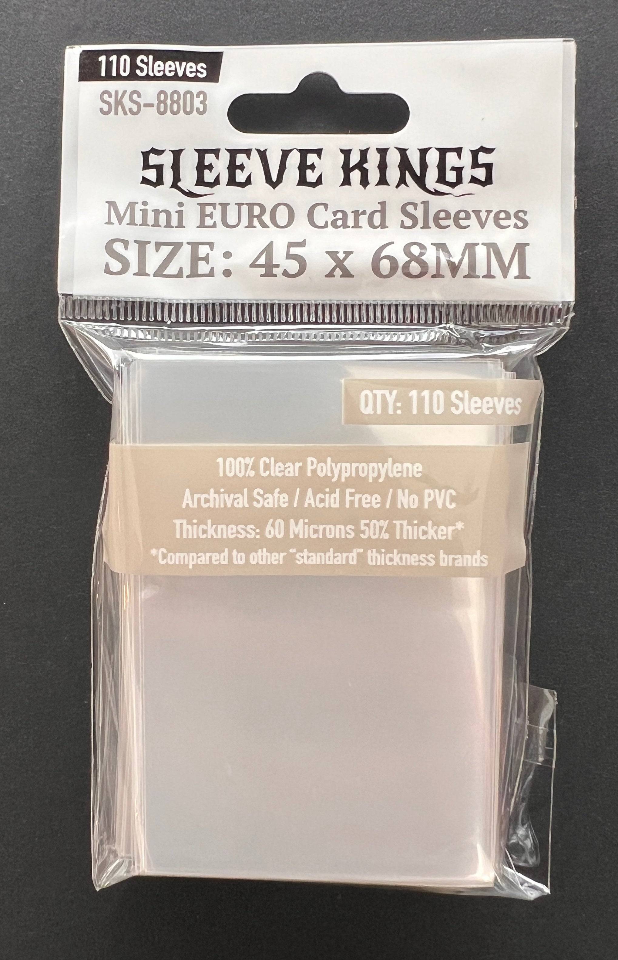 Sleeve Kings Mini Euro Card Sleeves (45x68mm)