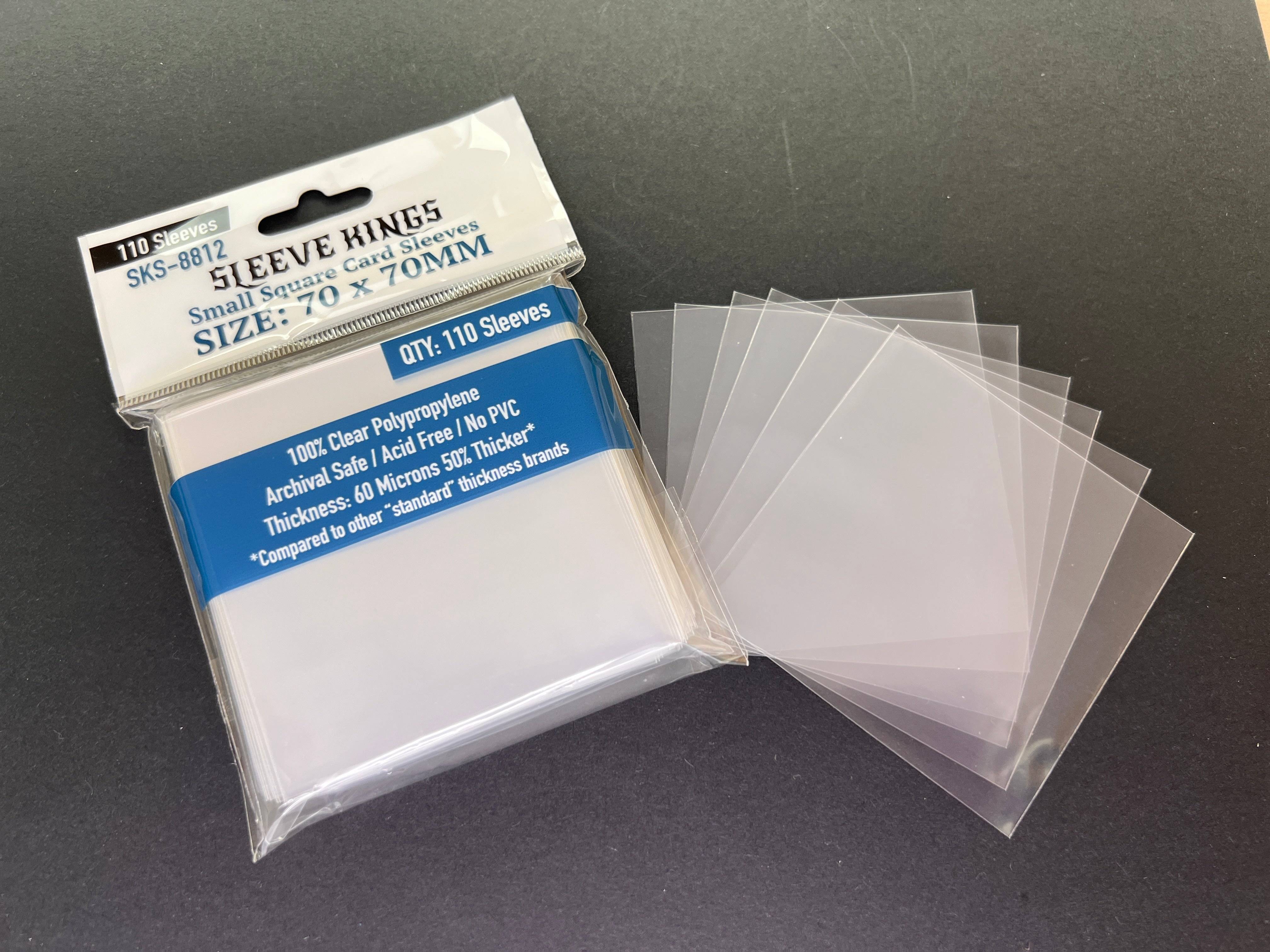 Small Square Game Card Sleeves (70x70mm)
