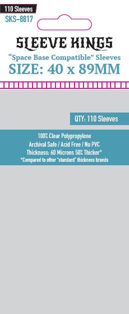 "Space Base" Compatible Card Sleeves (40x89mm)