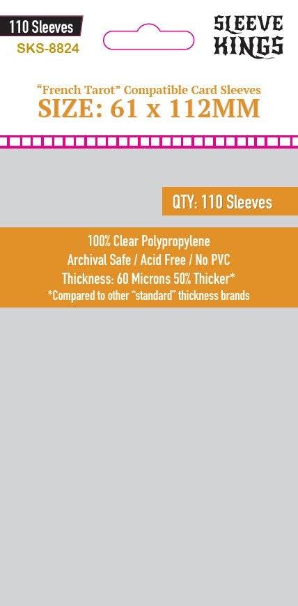 "French Tarot" Card Sleeves (61x112mm)