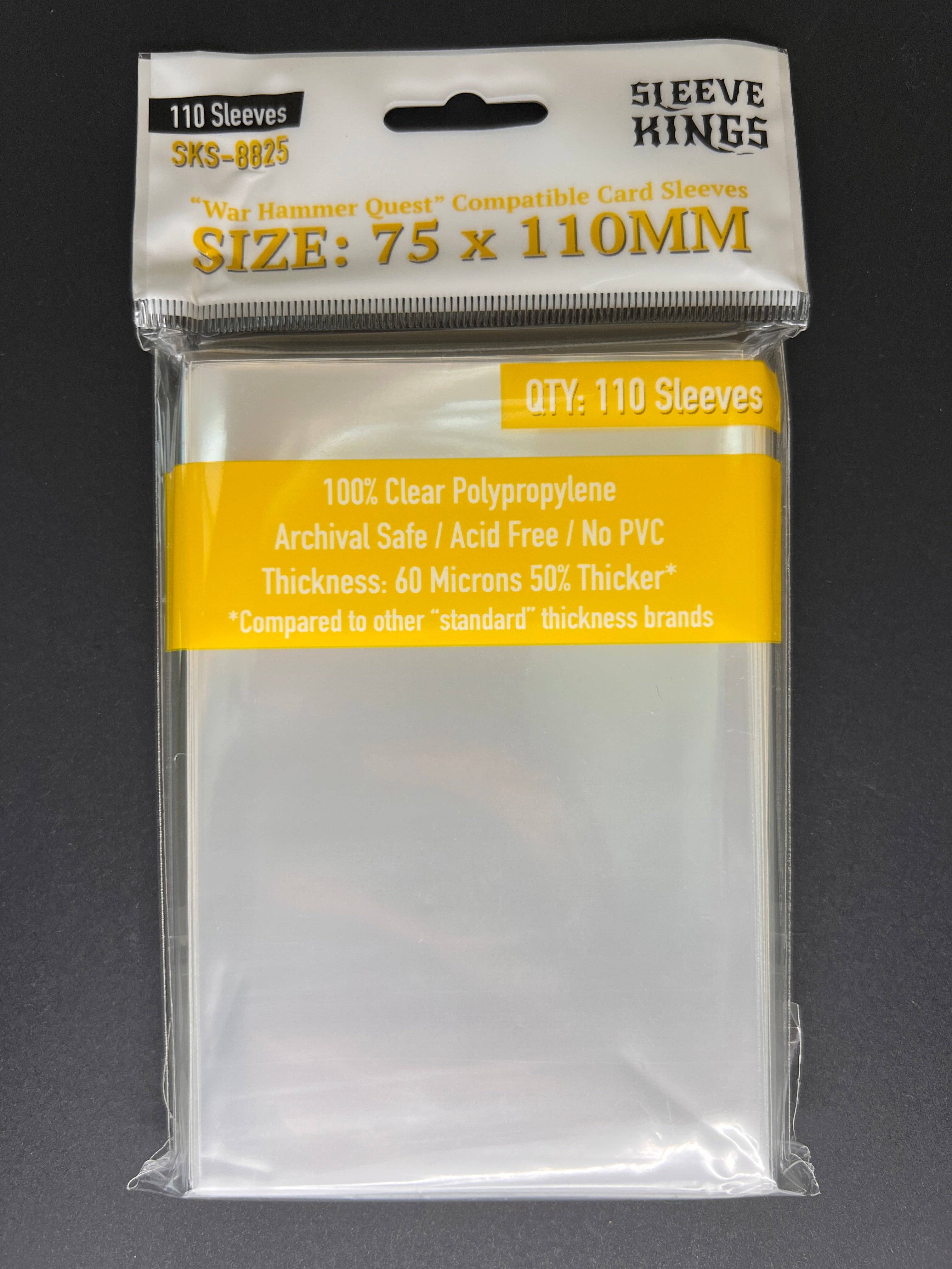 "War Hammer Quest" Compatible Sleeves (75x110mm)