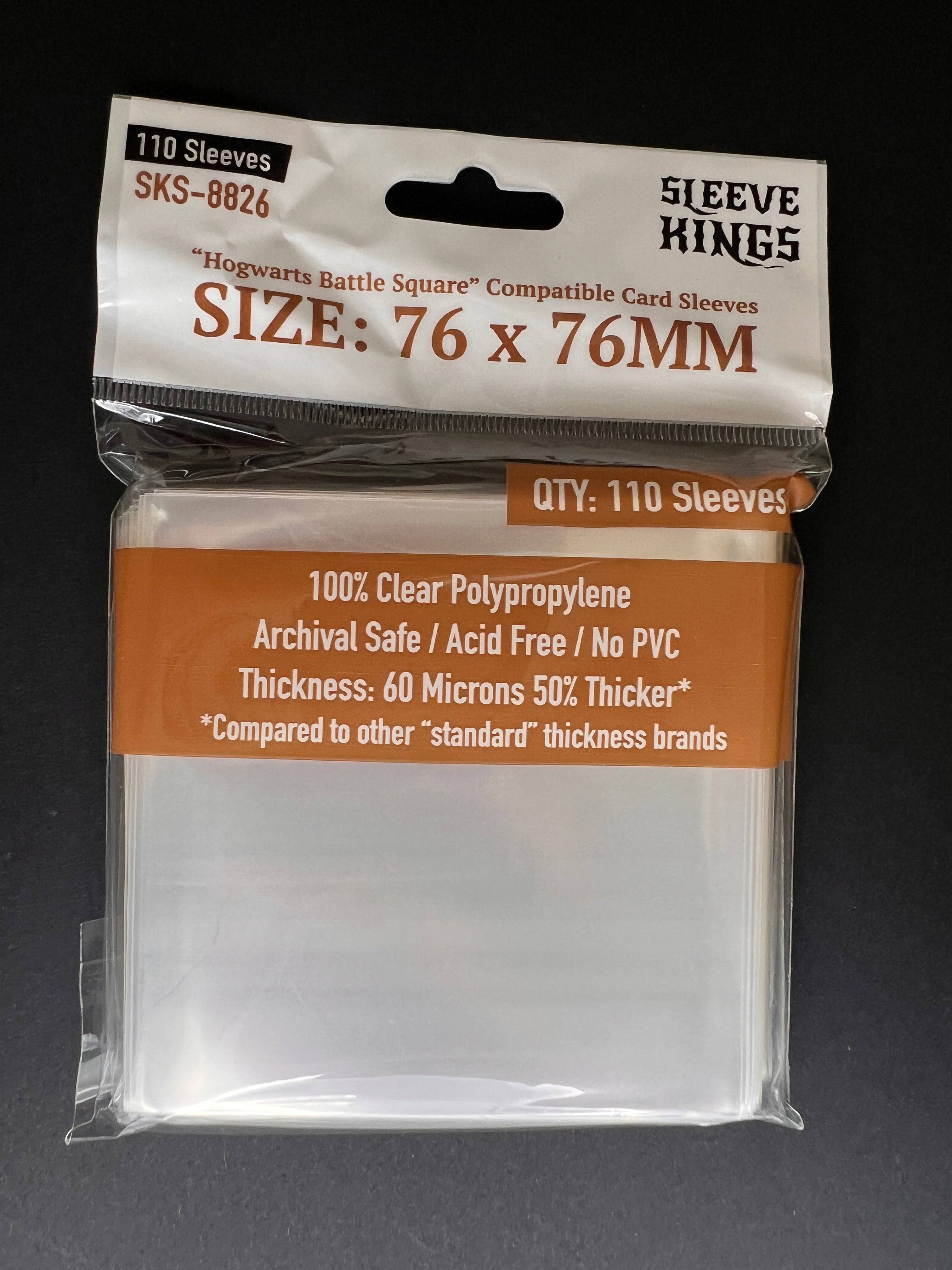 "Hogwarts Battle" Compatible Large Sleeves (76x76mm)