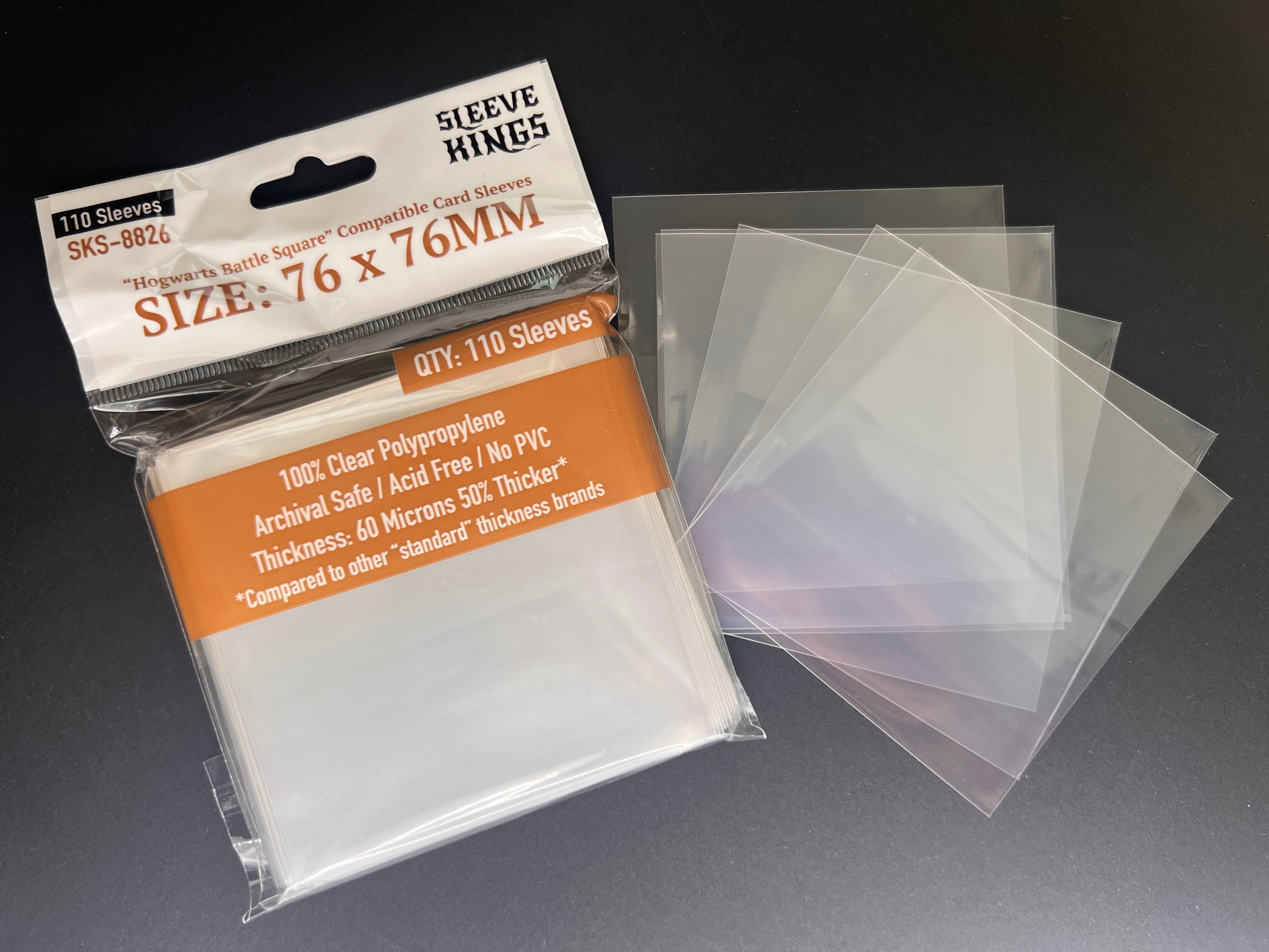 "Hogwarts Battle" Compatible Large Sleeves (76x76mm)