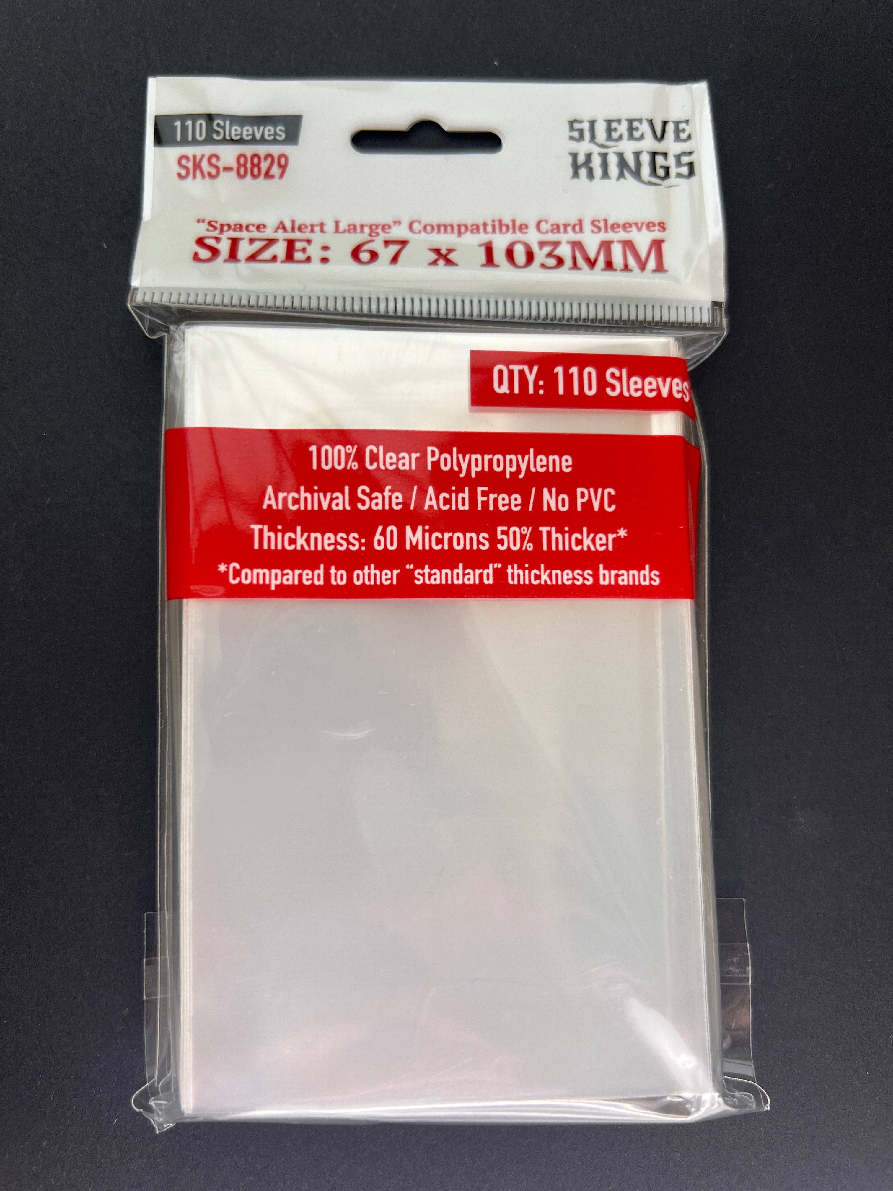"Space Alert" Compatible Large Card Sleeves (67x103mm)