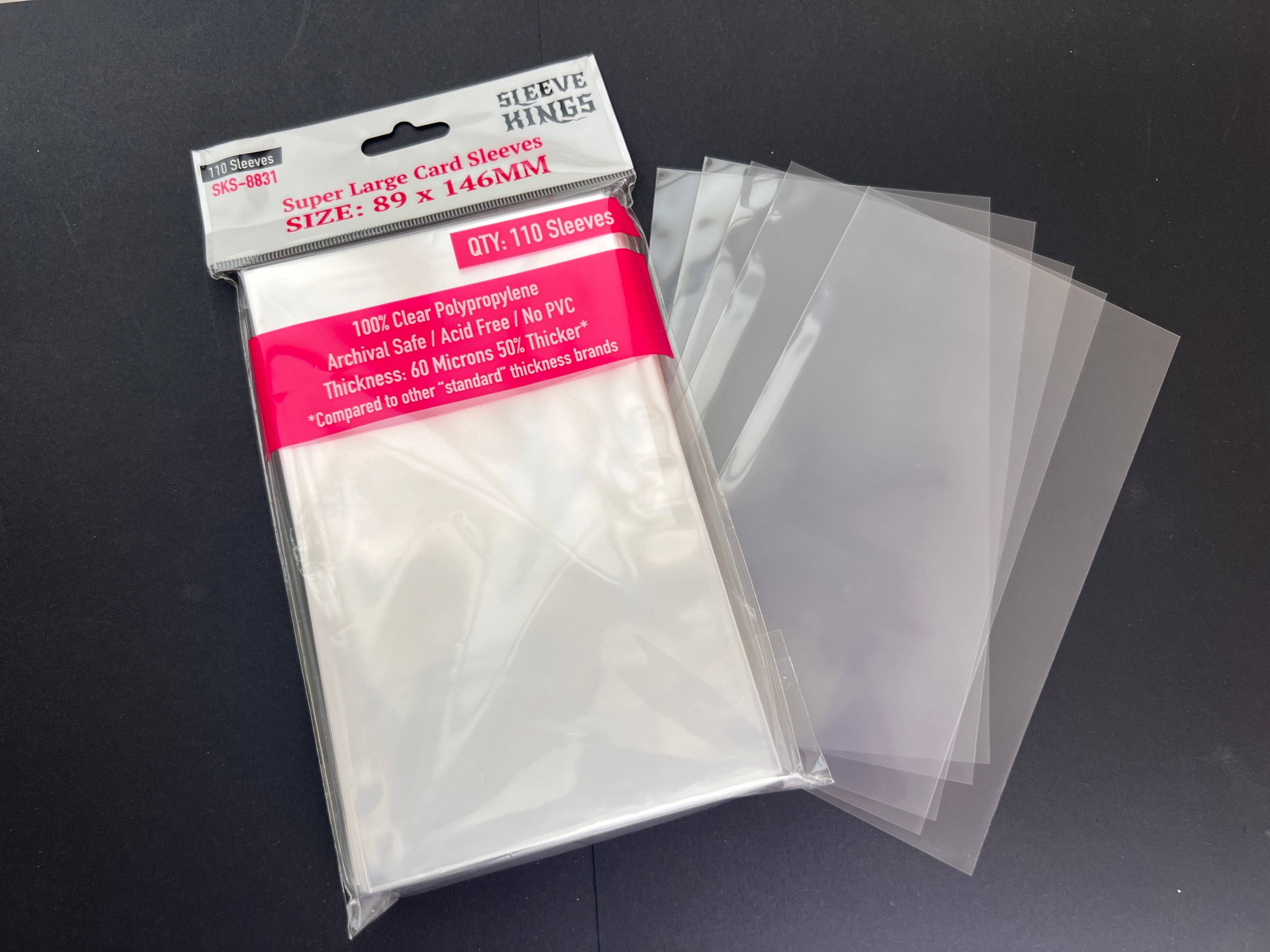 Super Large Game Card Sleeves (89x146mm)