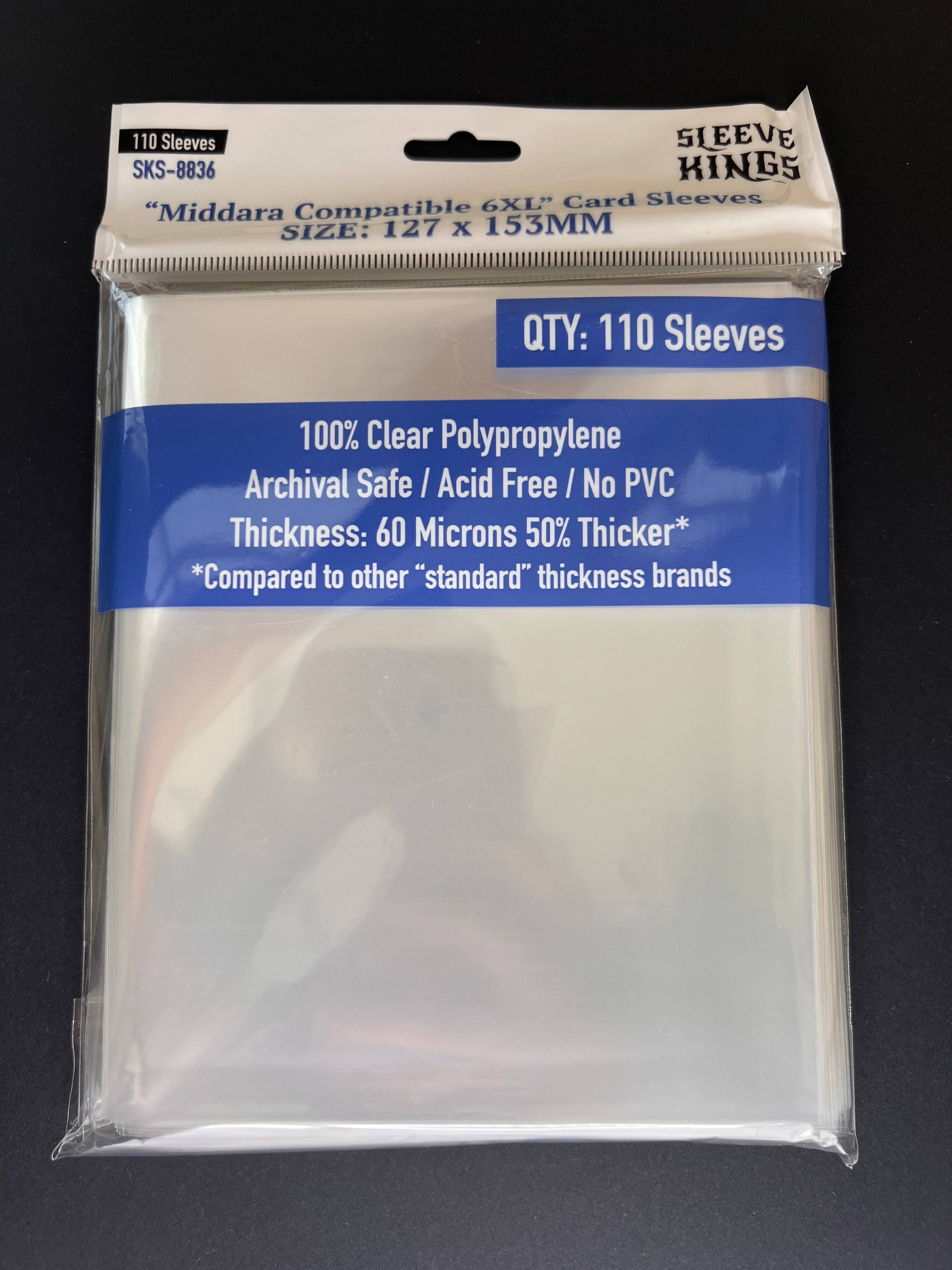 "Middara" Compatible 6XL Game Card Sleeves (127x153mm)