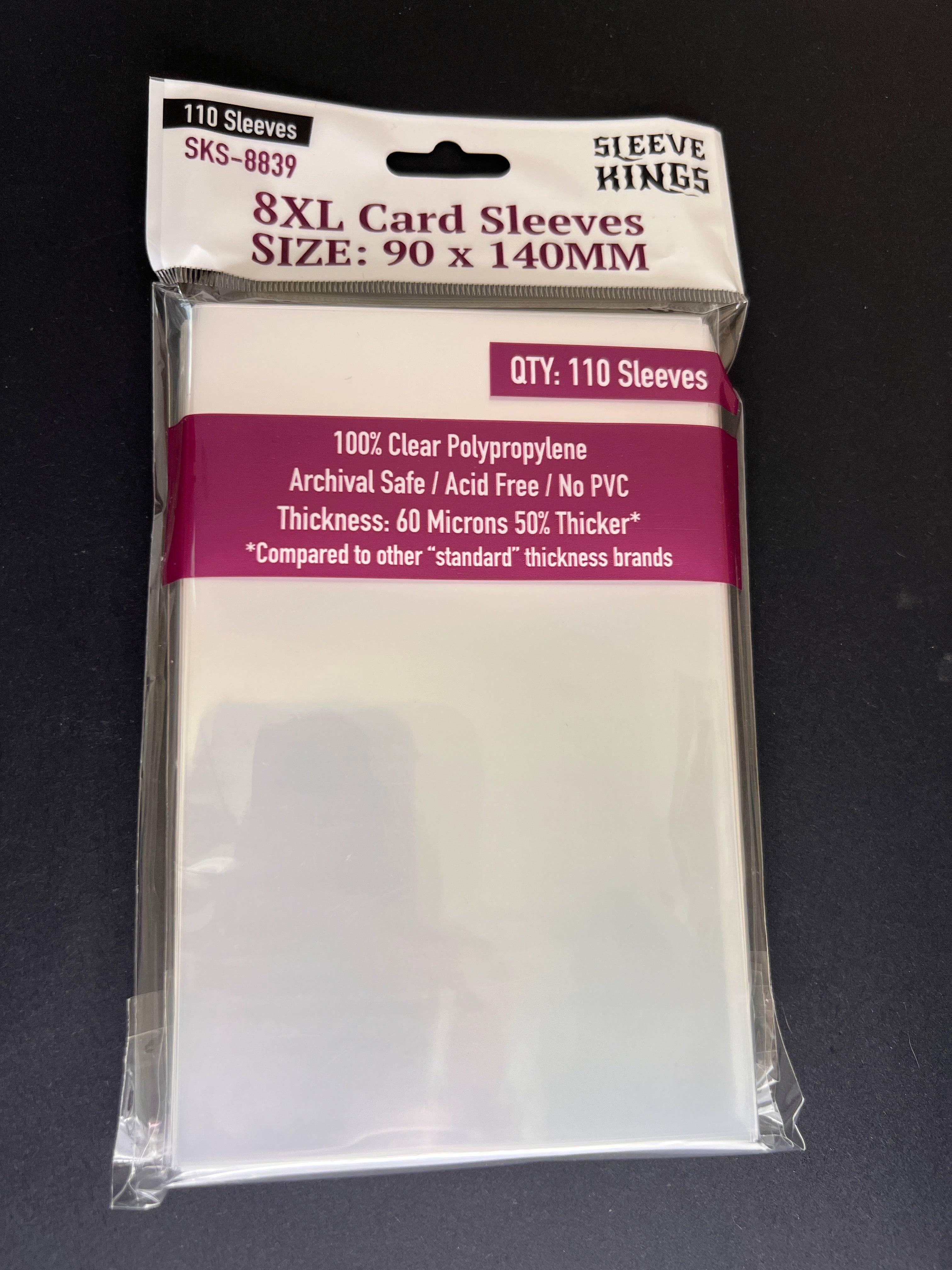 8XL Game Card Sleeves (90x140mm)