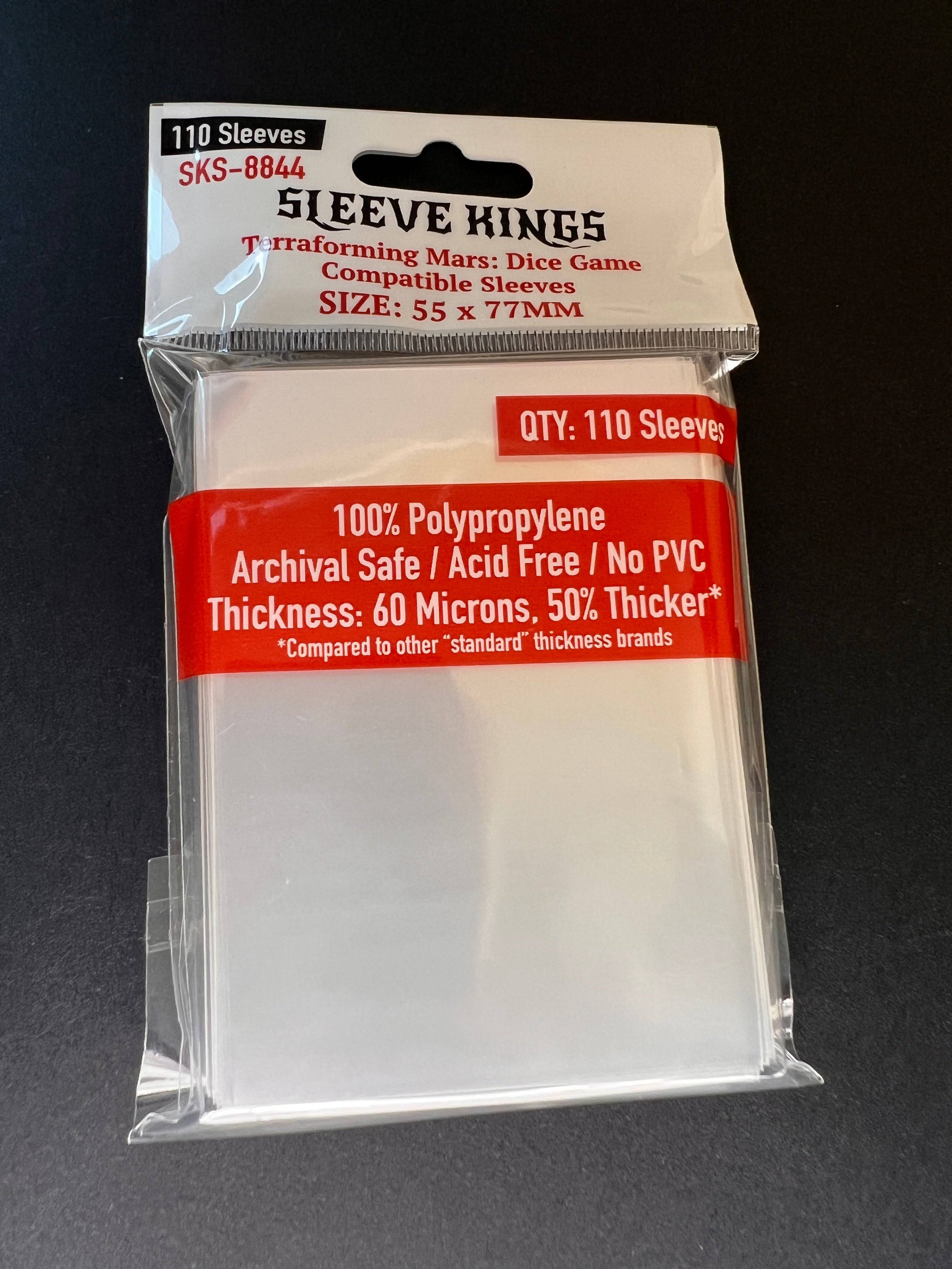 "Terraforming Mars: Dice Game" Compatible Card Sleeves (55x77mm)