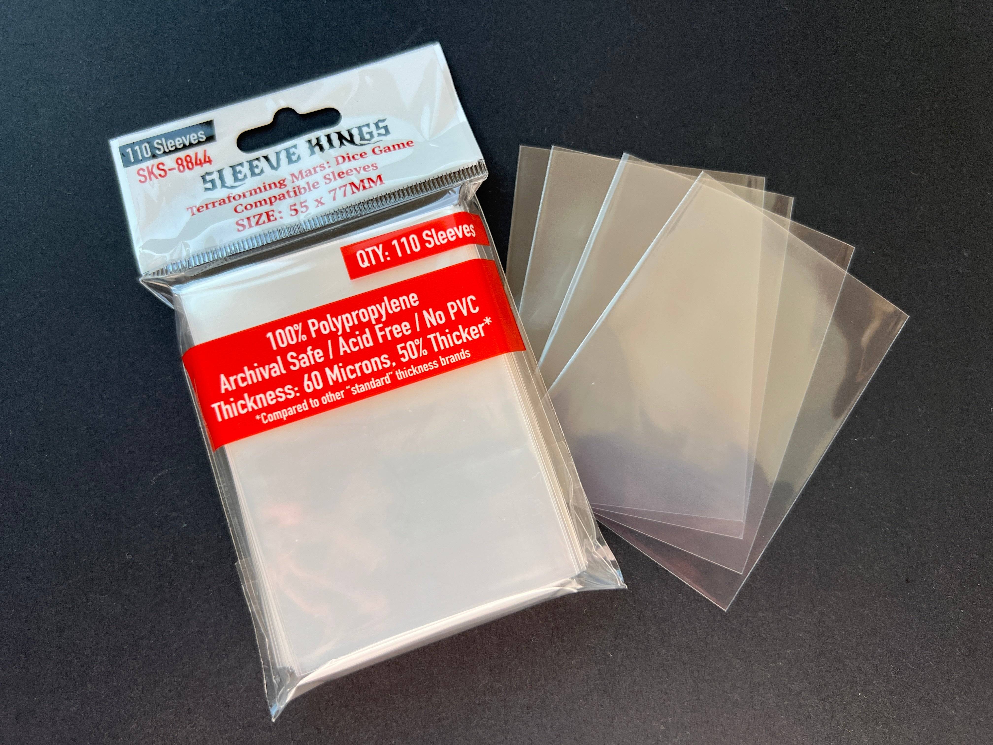"Terraforming Mars: Dice Game" Compatible Card Sleeves (55x77mm)
