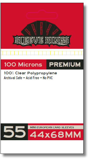 Mini European Card Sleeves (44x68mm)