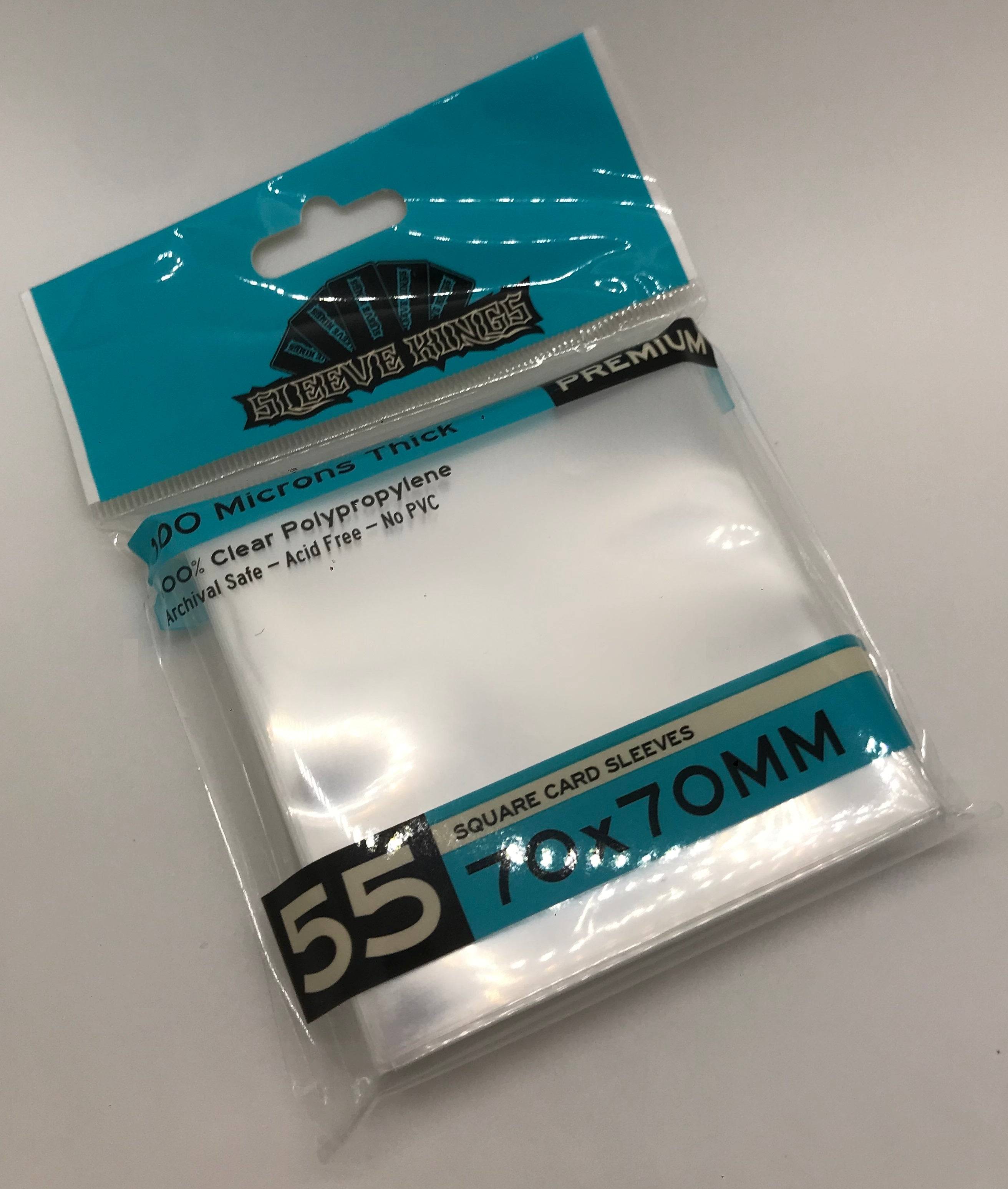 Small Square Game Card Sleeves (70x70mm)