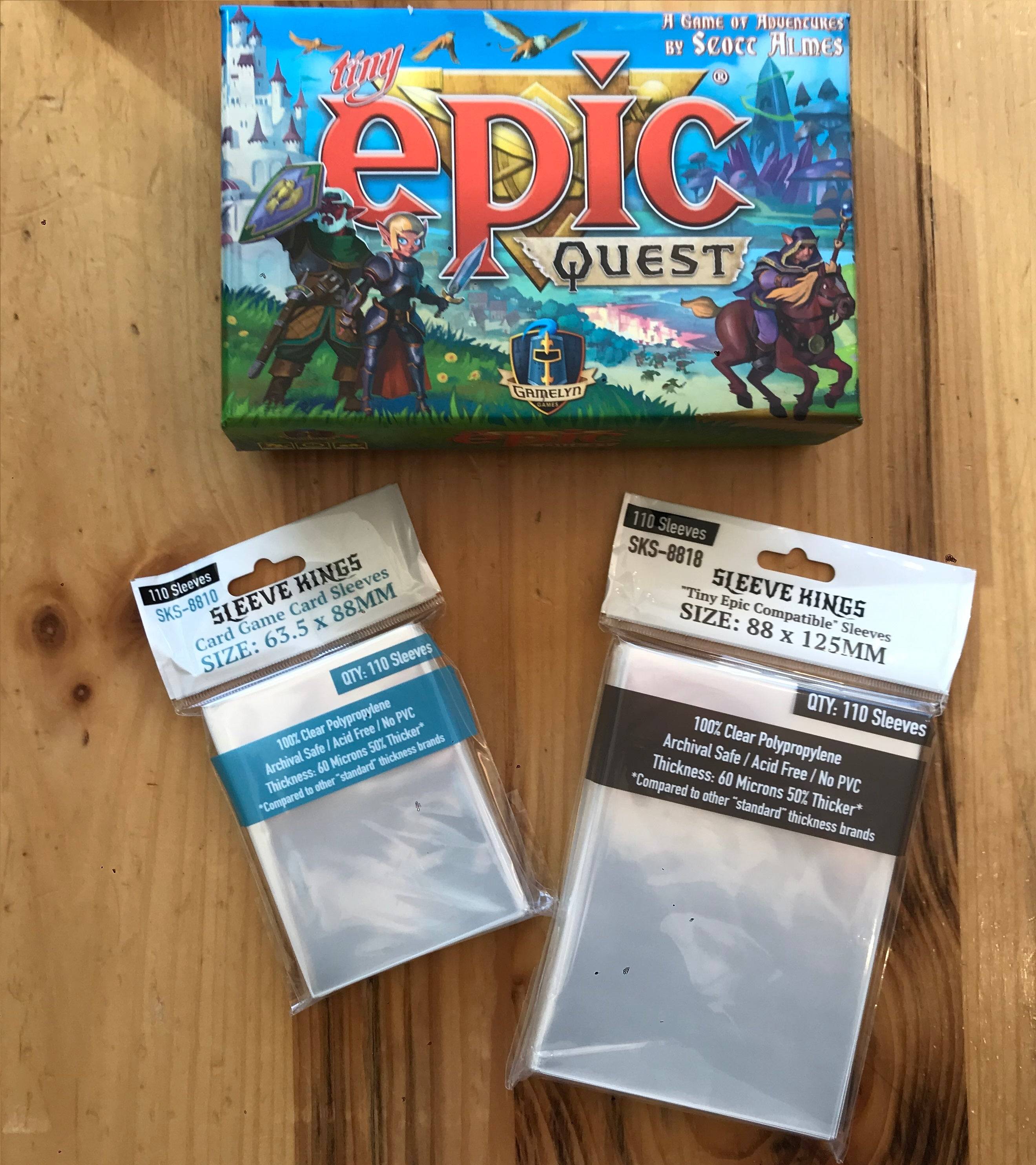 "Tiny Epic" Compatible Card Sleeves (88x125mm)