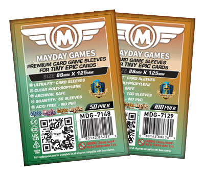"Tiny Epic Kingdoms" Compatible Card Sleeves (88x125mm)