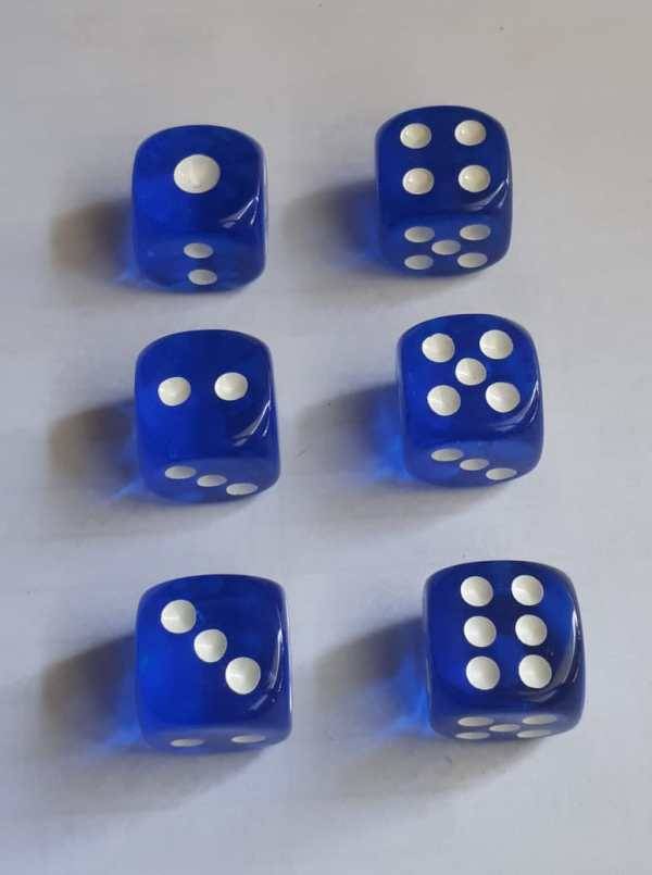 12mm D6 Transparent Dice Pack