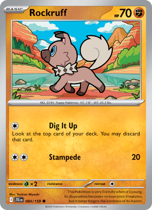 Buy Rockruff #084/159 Common — Scarlet & Violet—Journey Together in UAE ...
