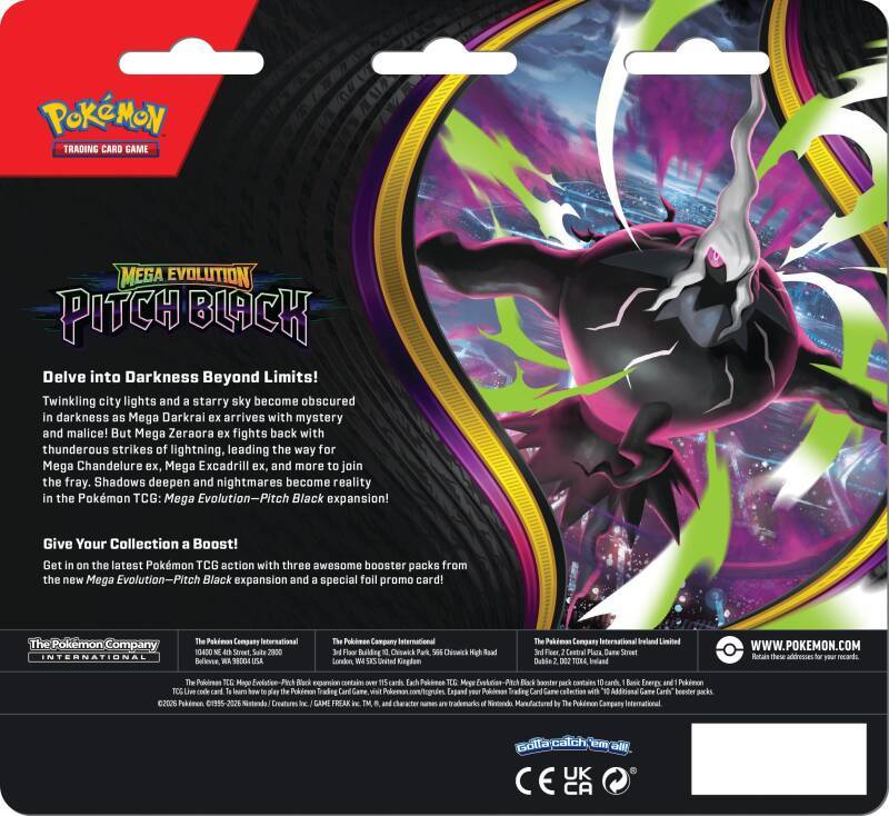 Mega Evolution—Pitch Black 3-Pack Blister 2
