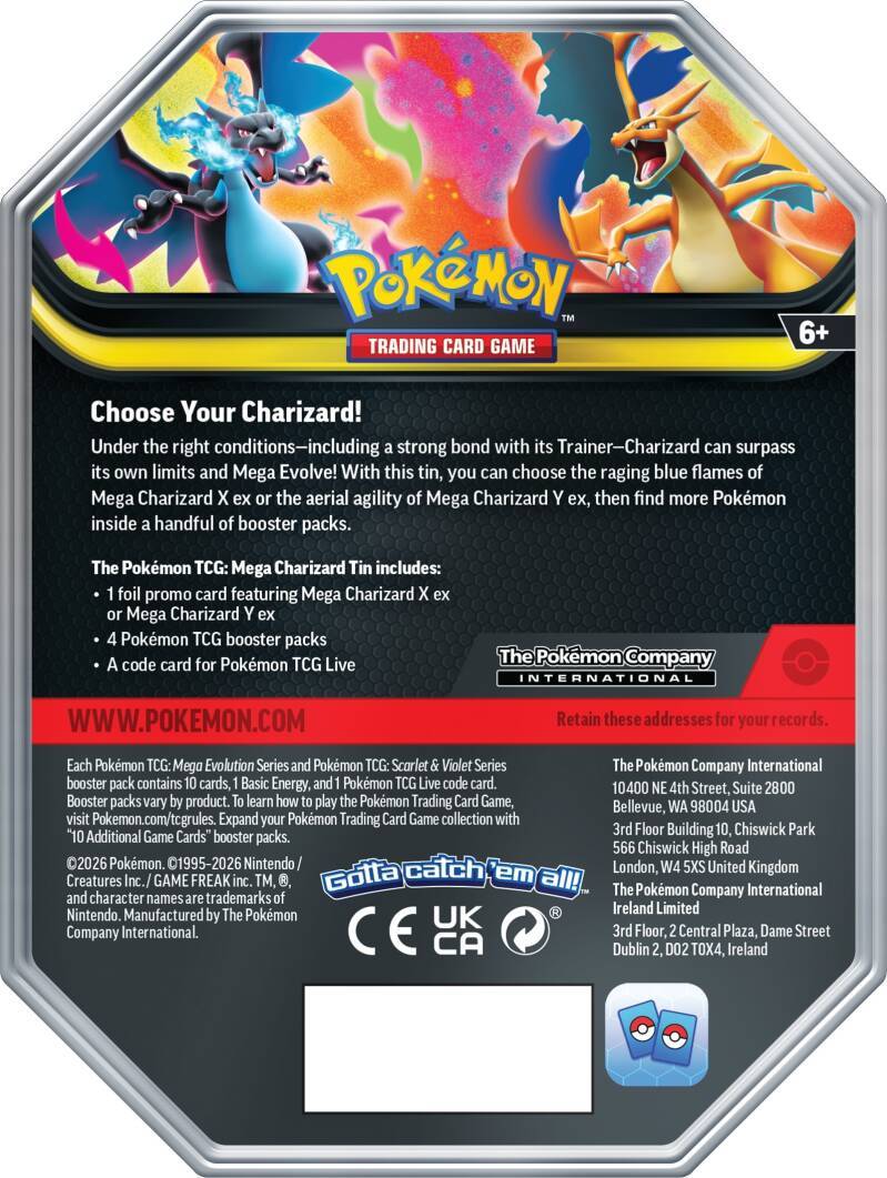 Mega Charizard ex Tin 2
